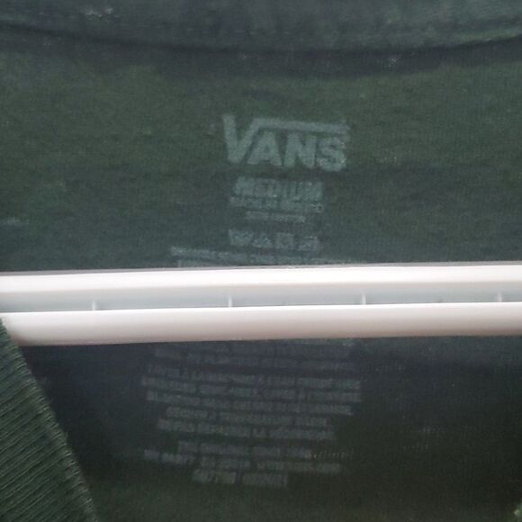 VANS Classic Green/ Yellow T-Shirt Medium - Picture 2 of 4